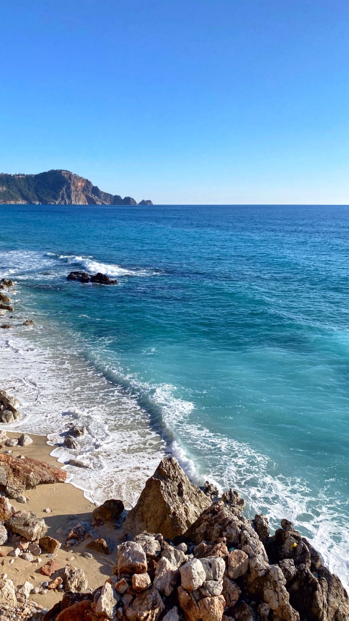 Kleopatra Strand Alanya, Wasser, Wasserressourcen, Naturlandschaft, Gelände. Wallpaper in 720x1280 Resolution