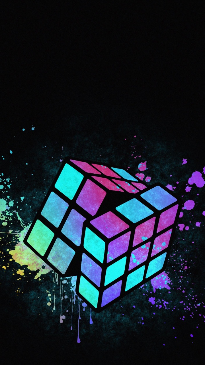 Cooler Zauberwürfel, Zauberwürfel, Rubiken, Zauberwürfel 3x3, Cube. Wallpaper in 720x1280 Resolution