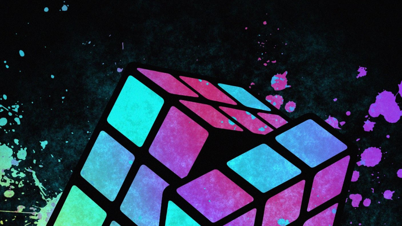 Super Cube de Rubiks, Rubik's Cube, Rubik, le Cube 3x3 de Rubik, Cube. Wallpaper in 1280x720 Resolution