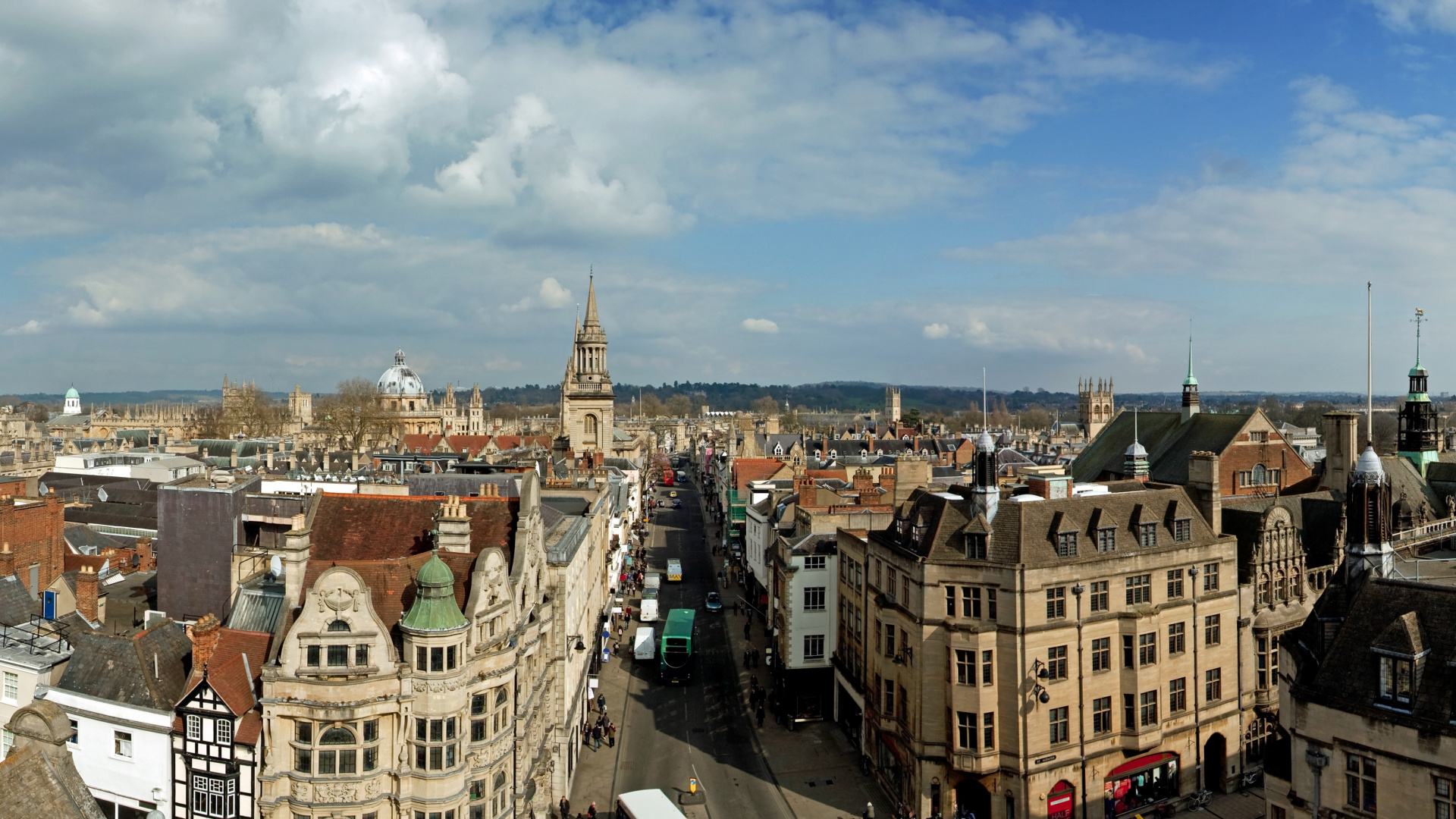 Aerial View of City Buildings During Daytime. Wallpaper in 1920x1080 Resolution