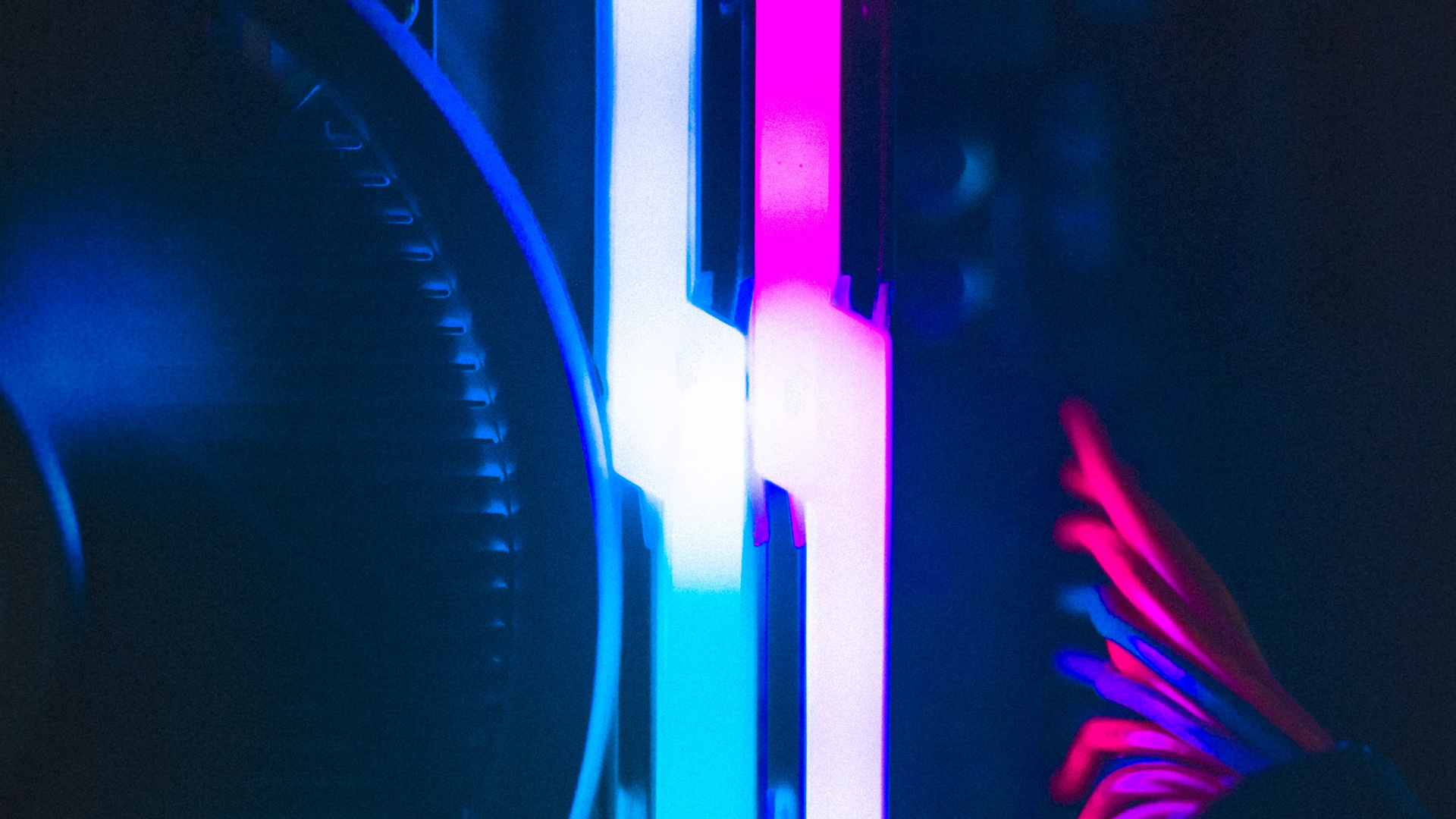 光, 视觉效果的灯光, 紫罗兰色, 电蓝色的, 电子 壁纸 1920x1080 允许