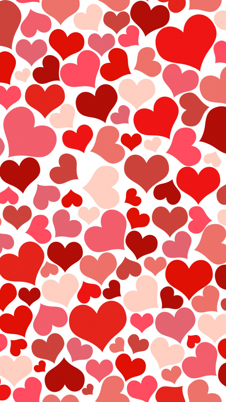 Cœur, Clip Art, Red, Conception, le Jour de Valentines. Wallpaper in 750x1334 Resolution