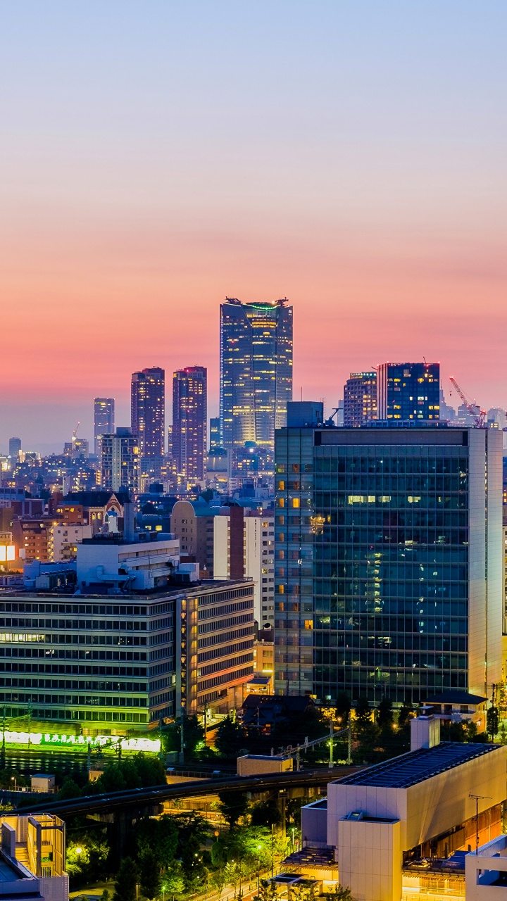 东京, 城市, 城市景观, 大都会, 天际线 壁纸 720x1280 允许