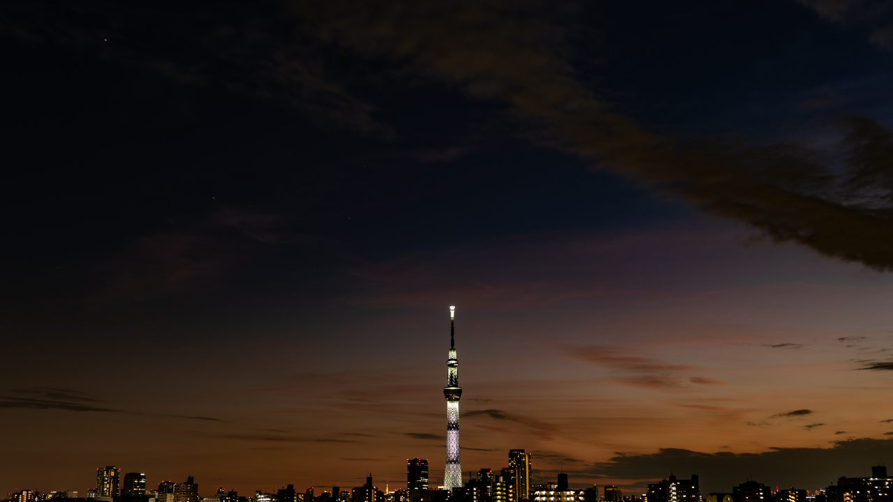 City Skyline Under White Clouds During Daytime. Wallpaper in 1280x720 Resolution