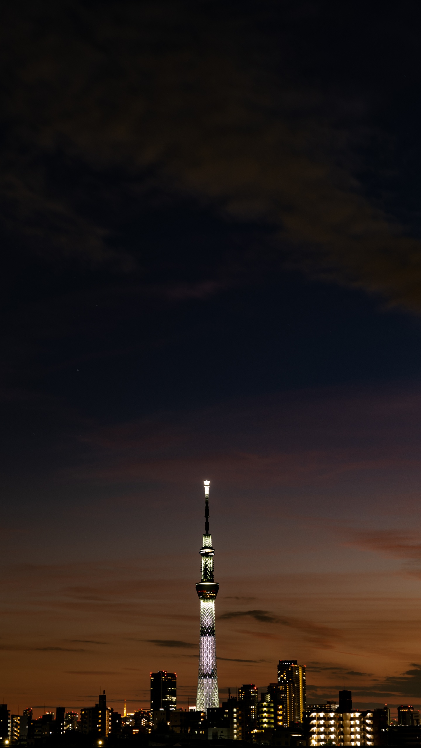 Horizon de la Ville Sous Les Nuages Blancs Pendant la Journée. Wallpaper in 1440x2560 Resolution