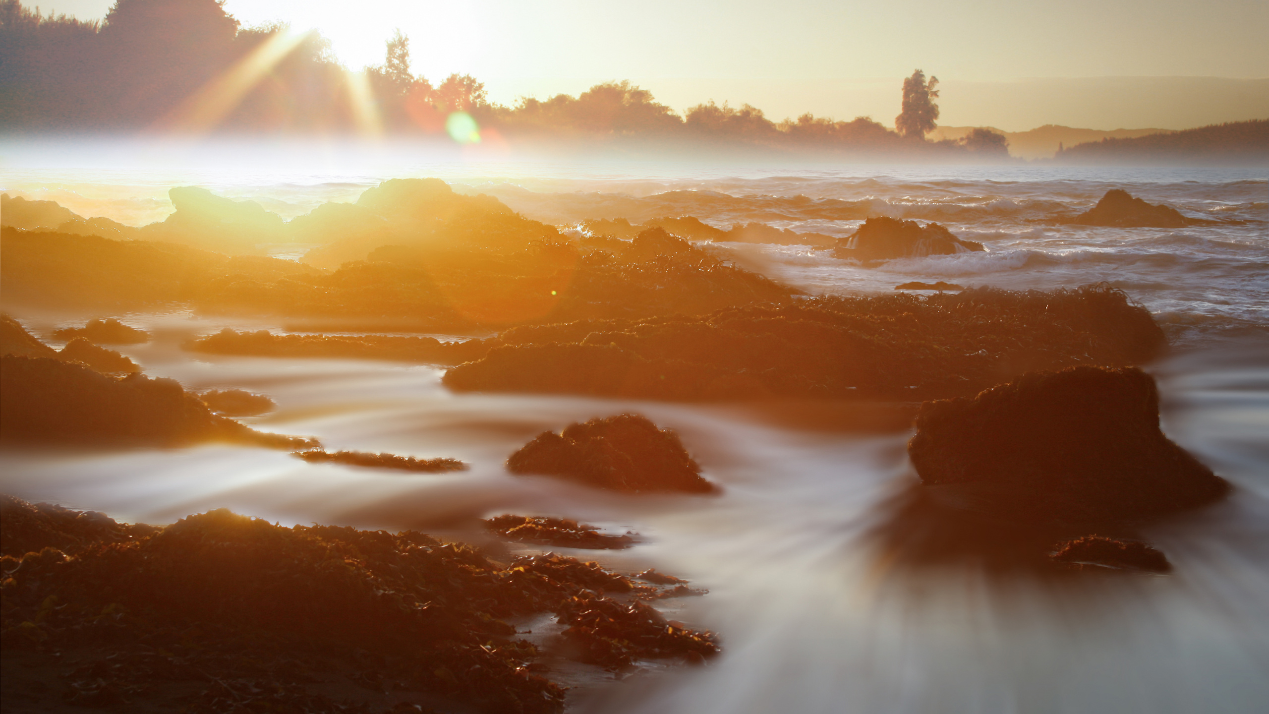 Body of Water During Sunset. Wallpaper in 2560x1440 Resolution