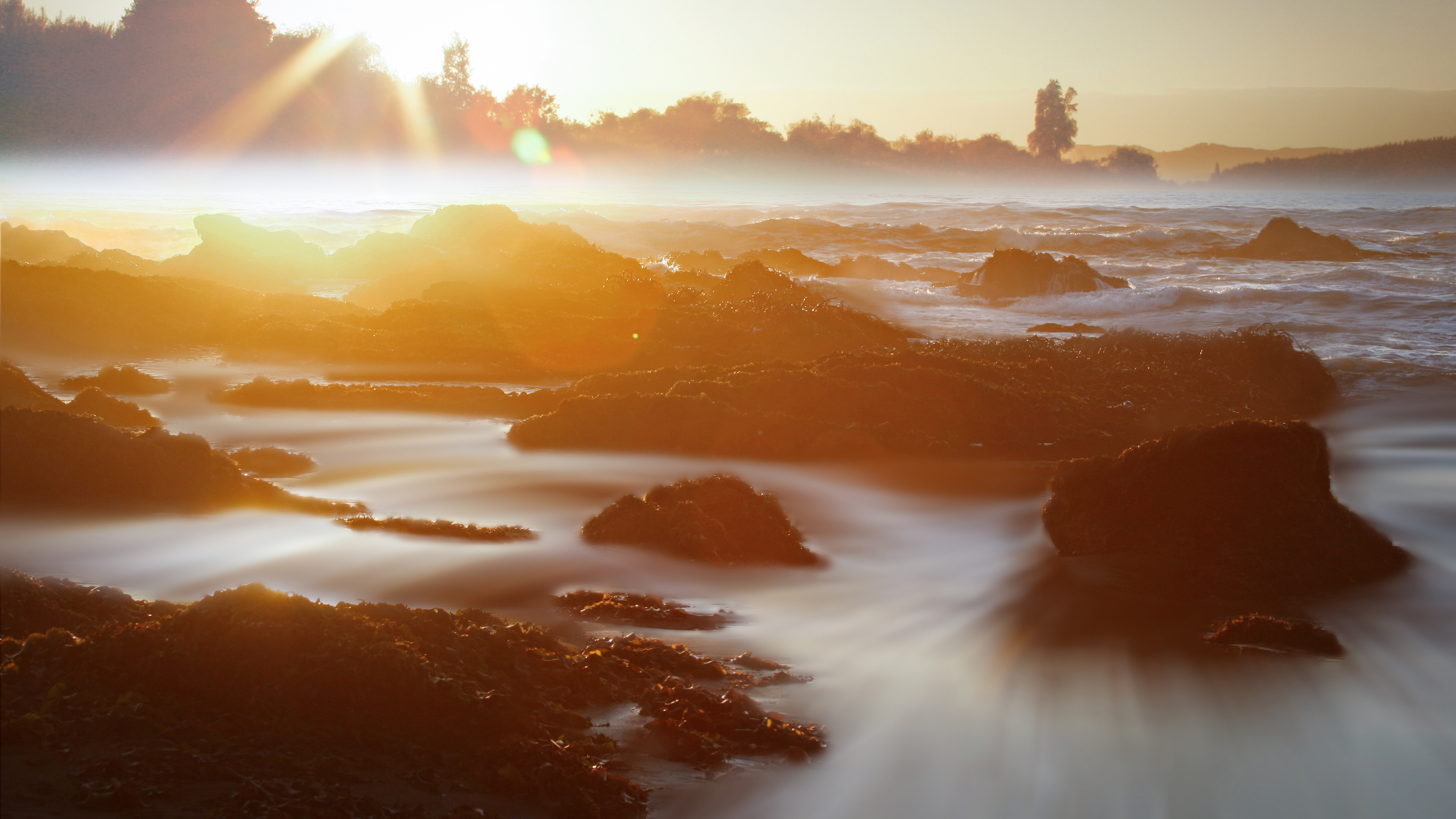 Body of Water During Sunset. Wallpaper in 3840x2160 Resolution