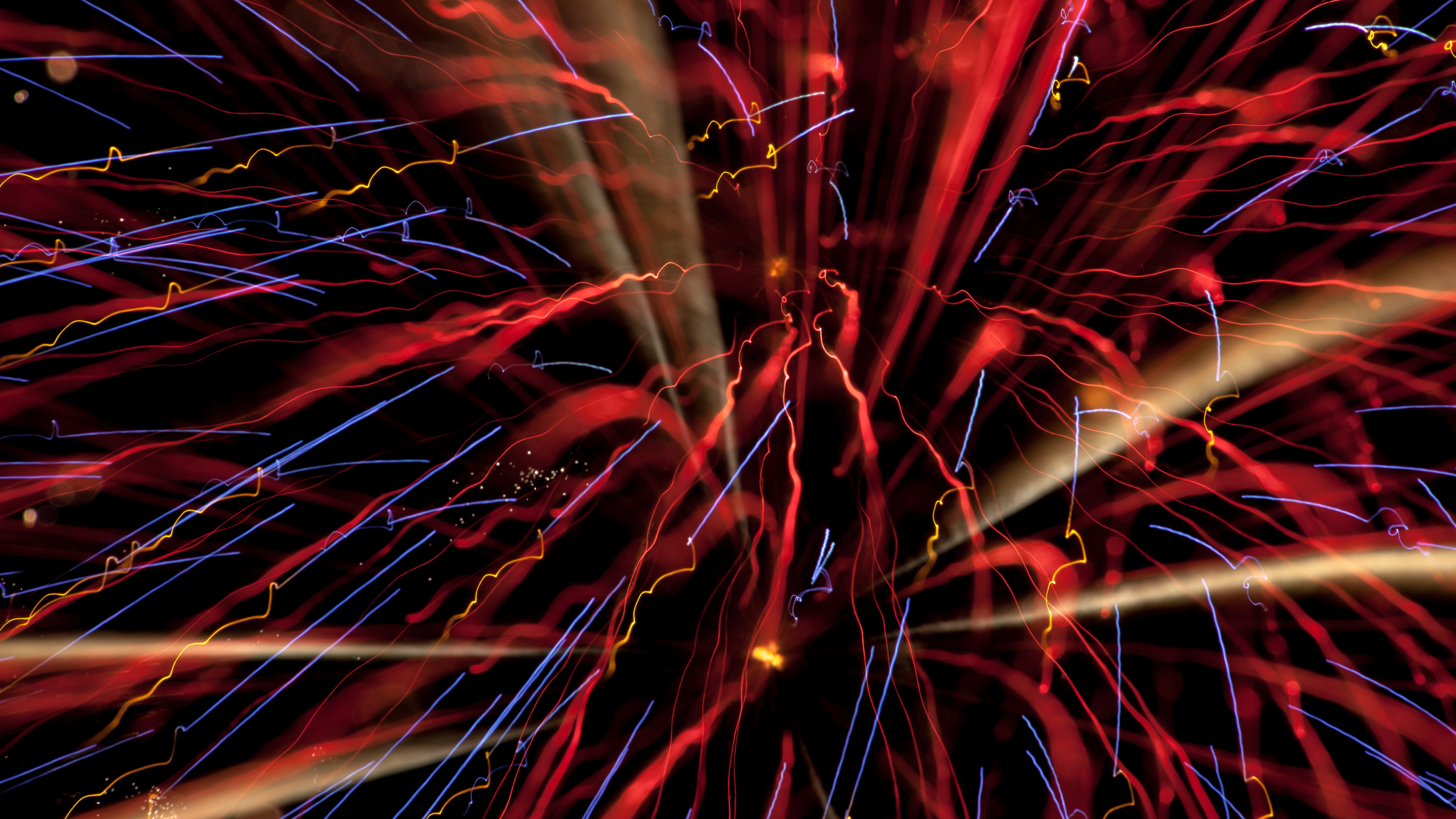 Feuerwerk, Silvester, Diwali, Veranstaltung, Fraktale Kunst. Wallpaper in 2560x1440 Resolution