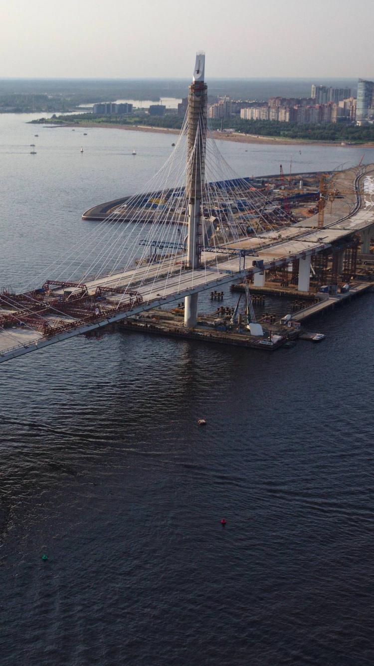 Tagsüber Braune Brücke Über Dem Gewässer. Wallpaper in 750x1334 Resolution