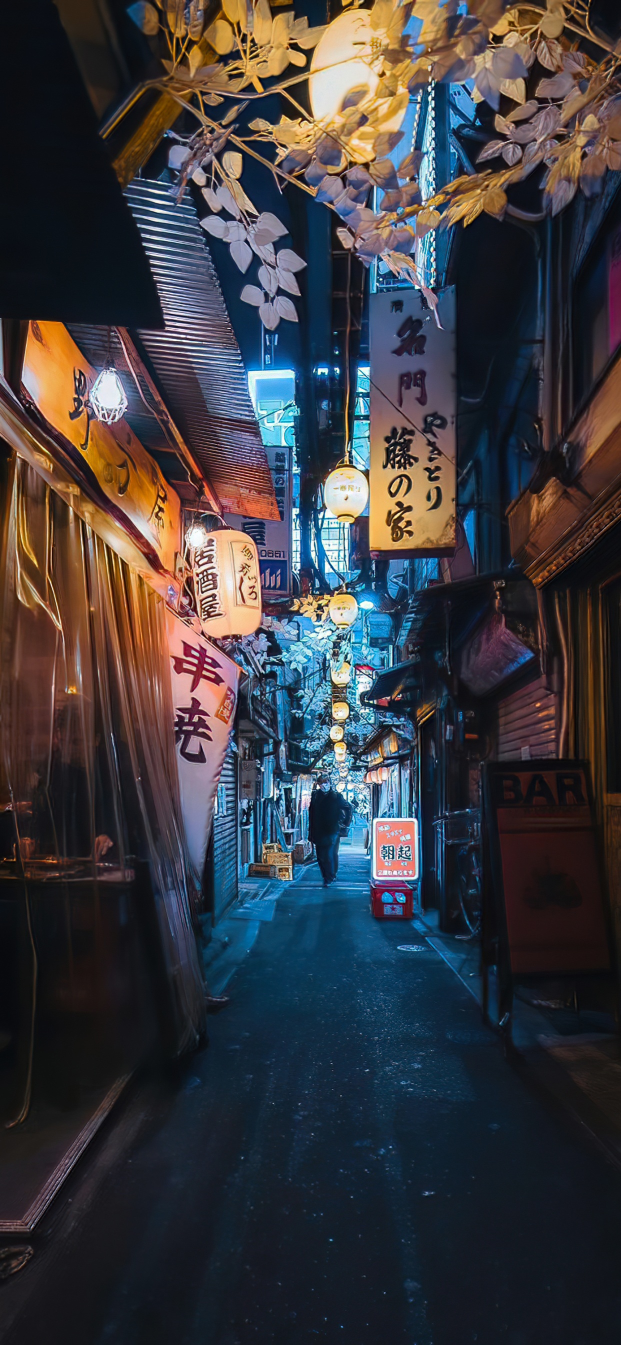 Ruelle, Bâtiment, Blue, Art, Quartier. Wallpaper in 1242x2688 Resolution