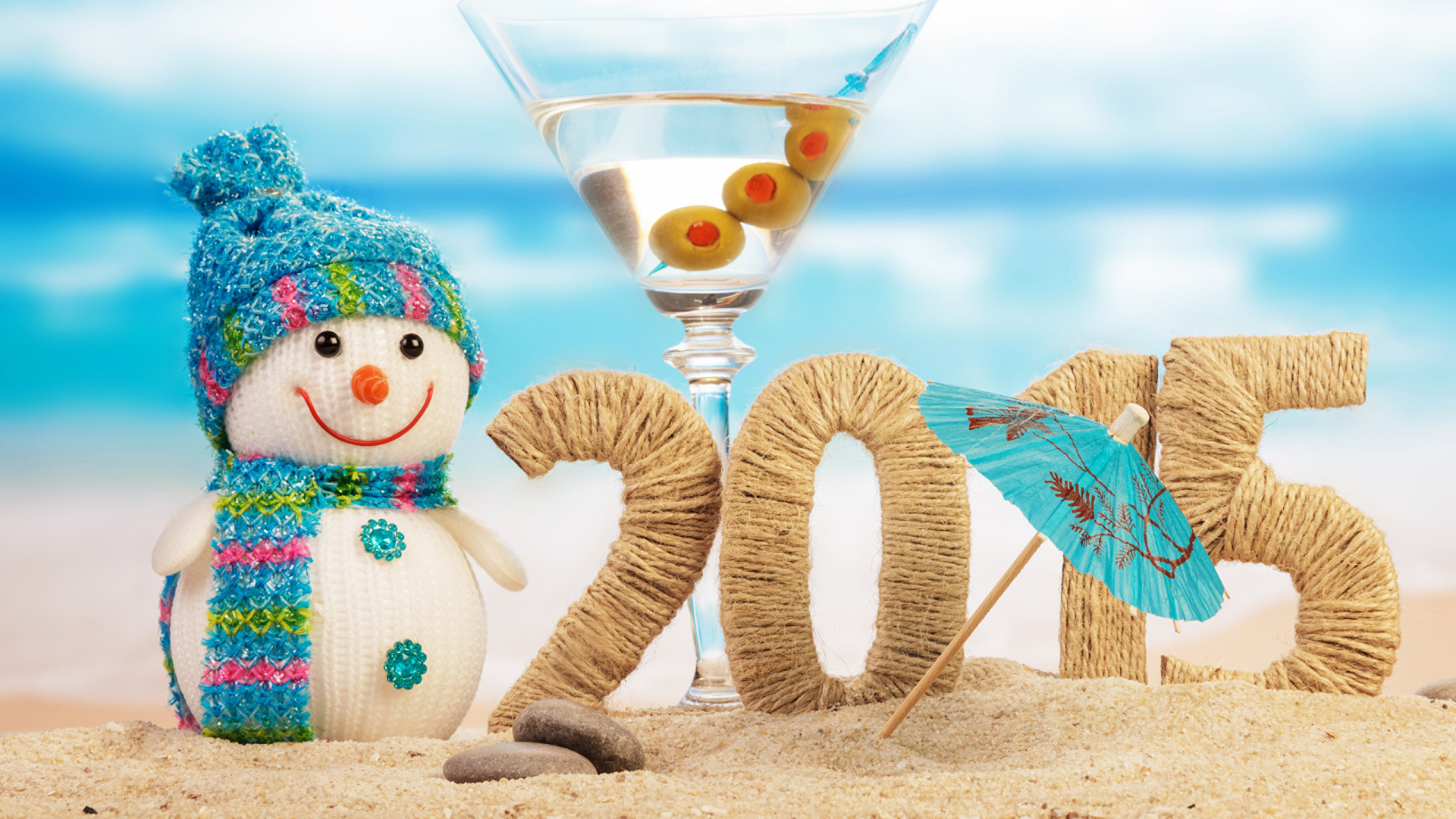 New Year, New Years Eve, Glass, Holidays at The Beach, Happy New Year 2018 Beach. Wallpaper in 1920x1080 Resolution