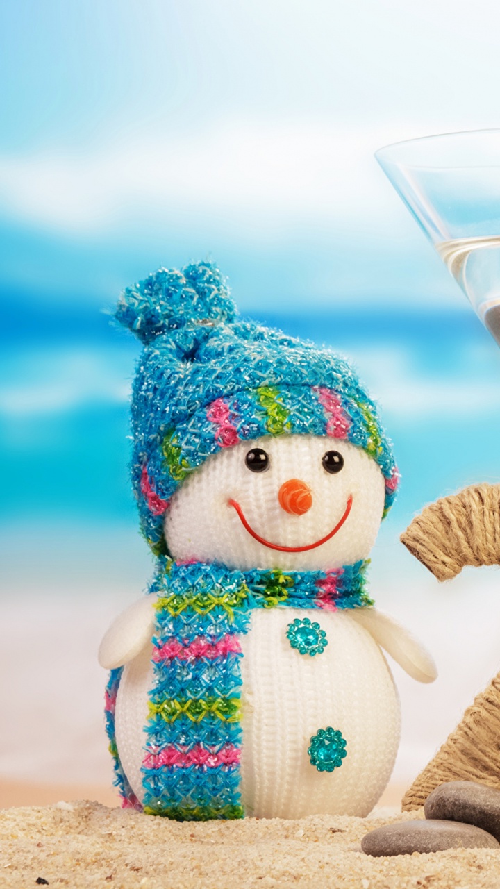 New Year, New Years Eve, Glass, Holidays at The Beach, Happy New Year 2018 Beach. Wallpaper in 720x1280 Resolution