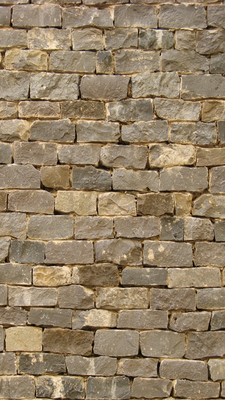 Mur de Briques Brunes et Grises. Wallpaper in 720x1280 Resolution