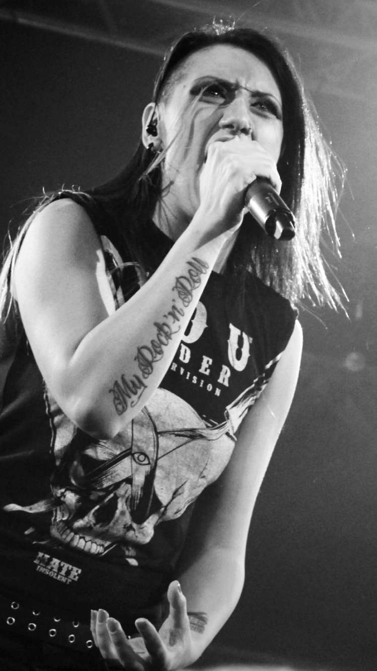 麦克风, 音乐家, 性能, 黑色的, 唱歌 壁纸 750x1334 允许