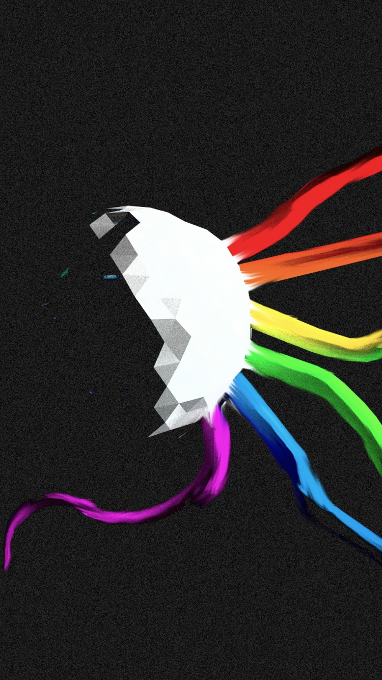 Graphic Design, Pink Floyd, Rock, The Dark Side of The Moon, Graphics. Wallpaper in 750x1334 Resolution