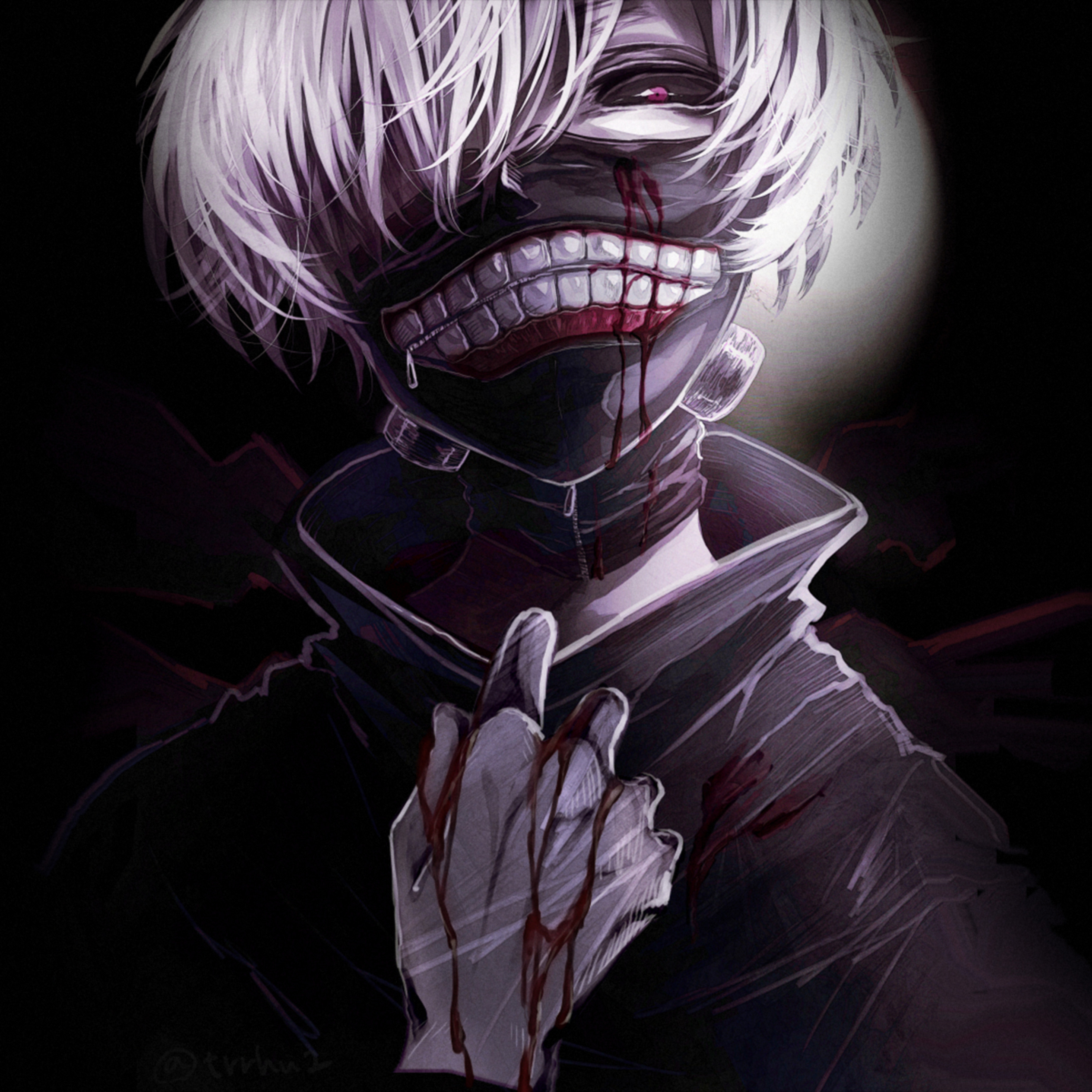 personajes de anime con cabello blanco y ojos rojos