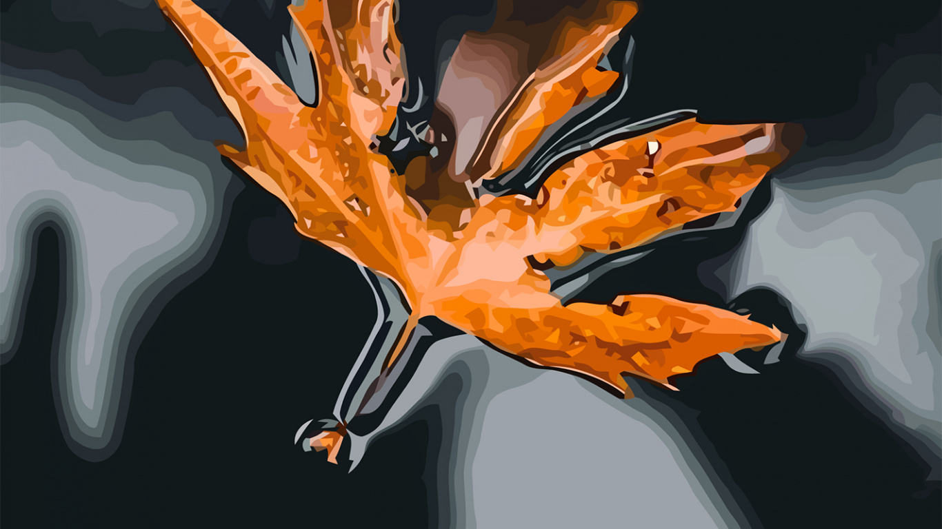 Orange, Liquid, Capuchon, Pétale, Eau. Wallpaper in 1366x768 Resolution