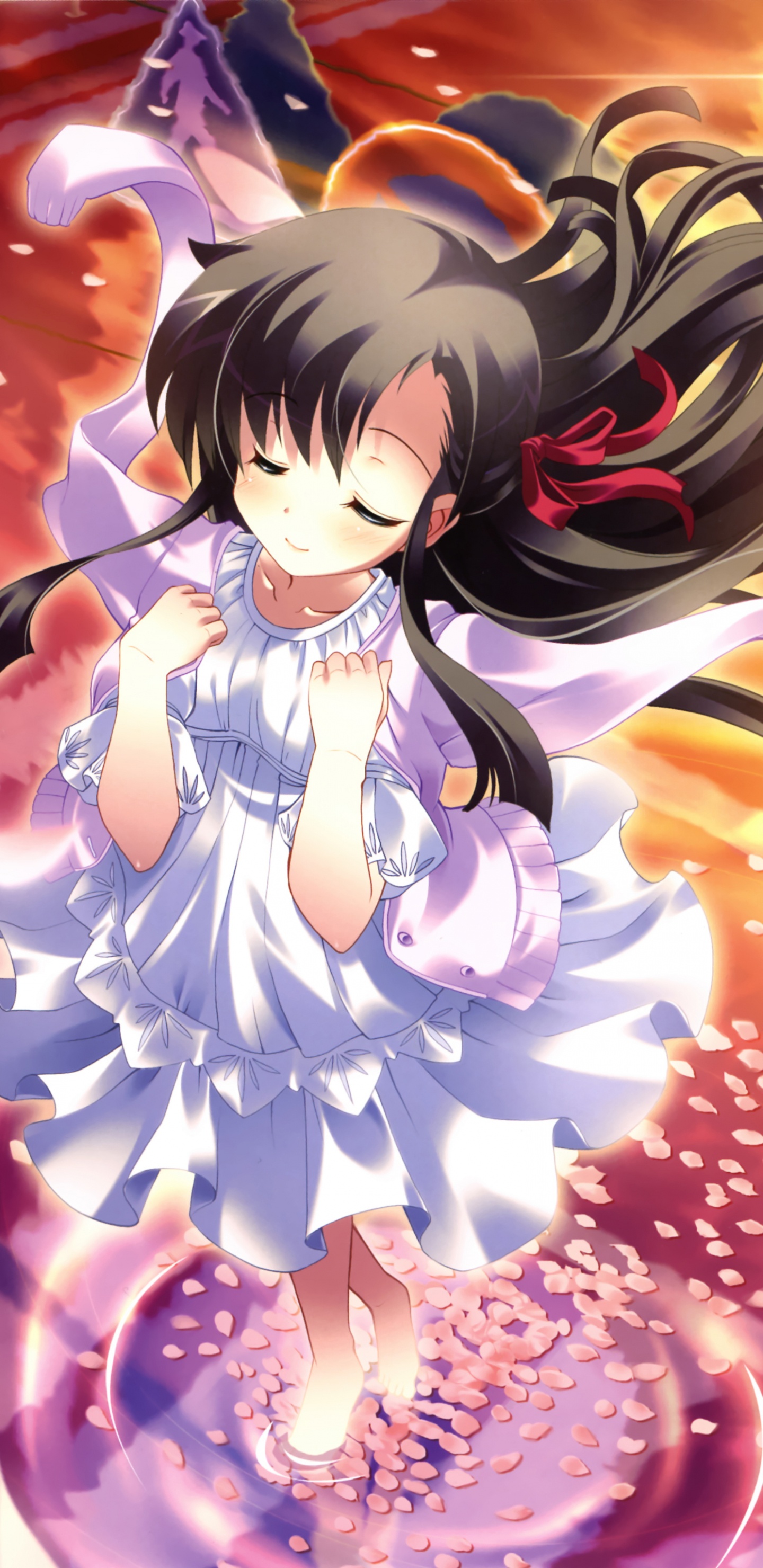 Anime, Drawing, Hair, Eye, Cartoon. Wallpaper in 1440x2960 Resolution