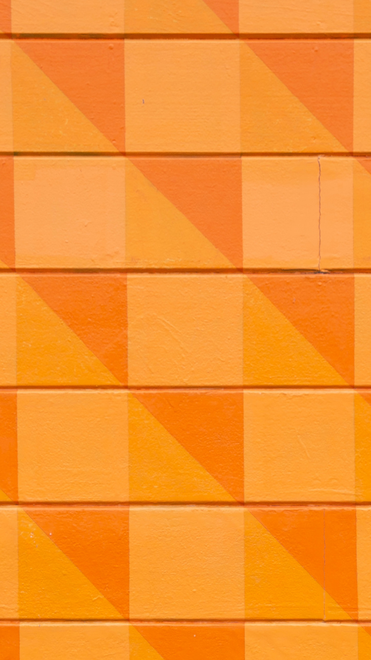 Orange, Malerei, Gelb, Muster, Bernstein. Wallpaper in 750x1334 Resolution