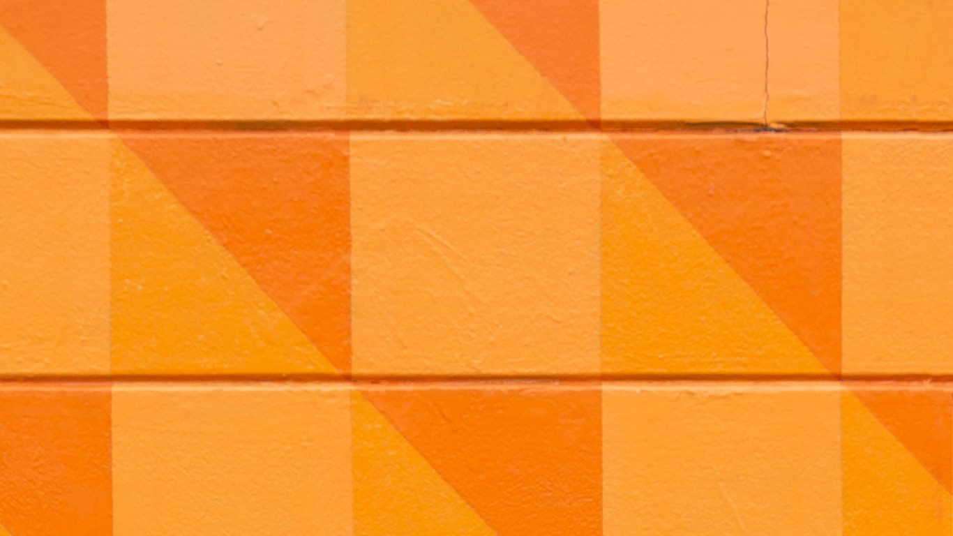 Orange, Painting, Yellow, Pattern, Line. Wallpaper in 1366x768 Resolution