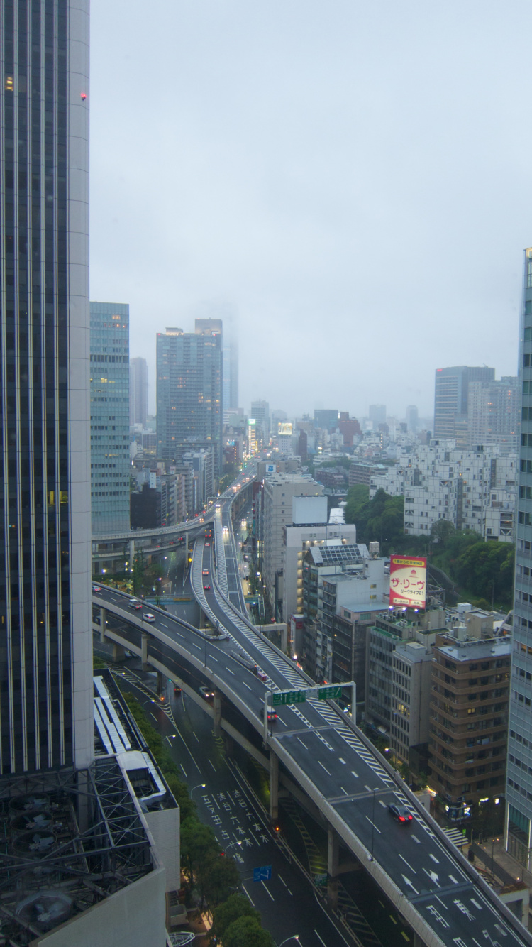 City Buildings Under White Sky During Daytime. Wallpaper in 750x1334 Resolution