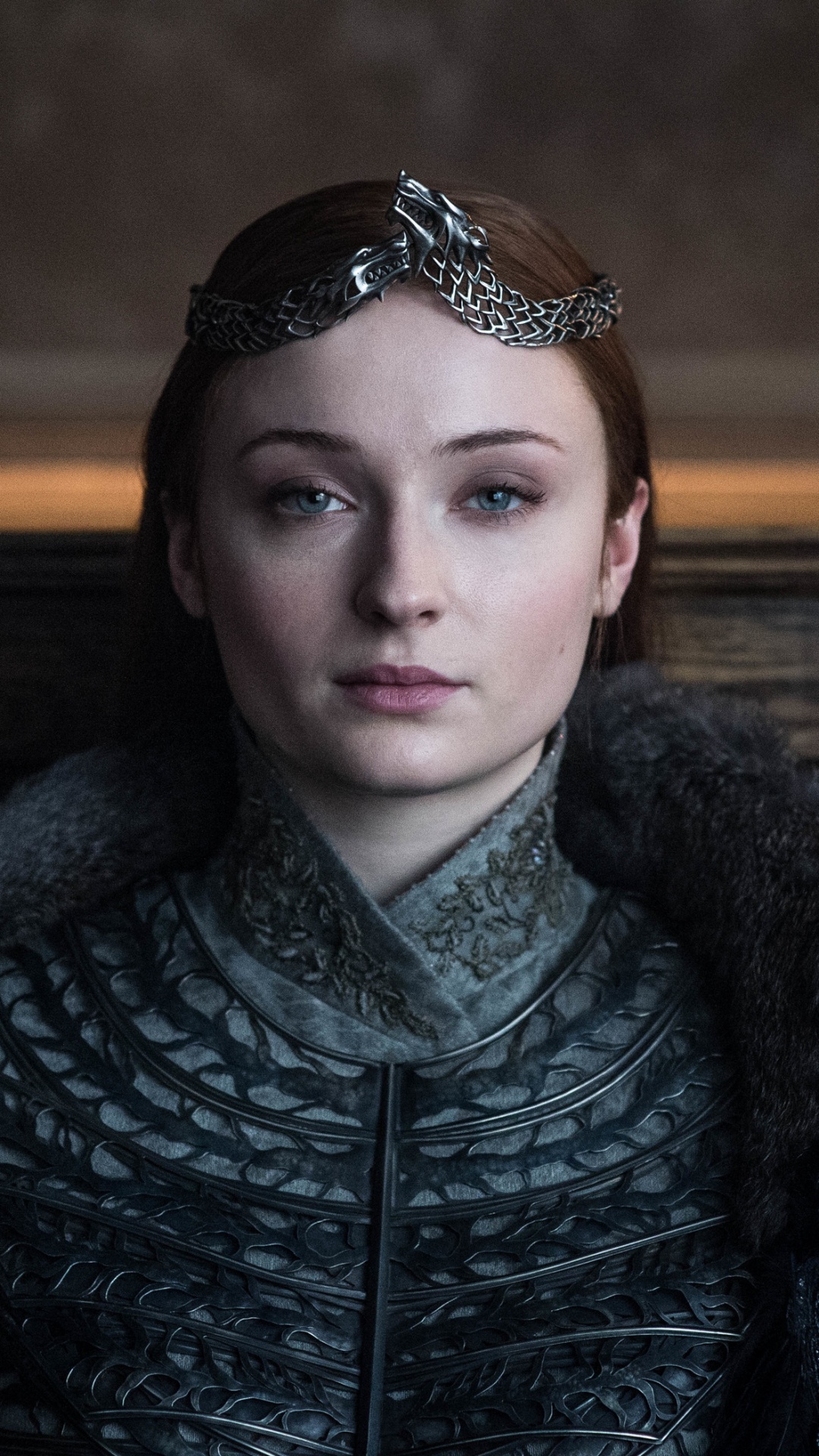 Femme en Manteau de Fourrure Noir Portant Une Couronne D'argent. Wallpaper in 1080x1920 Resolution