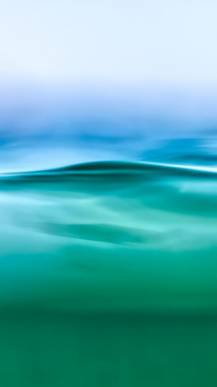Horizon, Liquid, Azure, Blue, Water. Wallpaper in 750x1334 Resolution