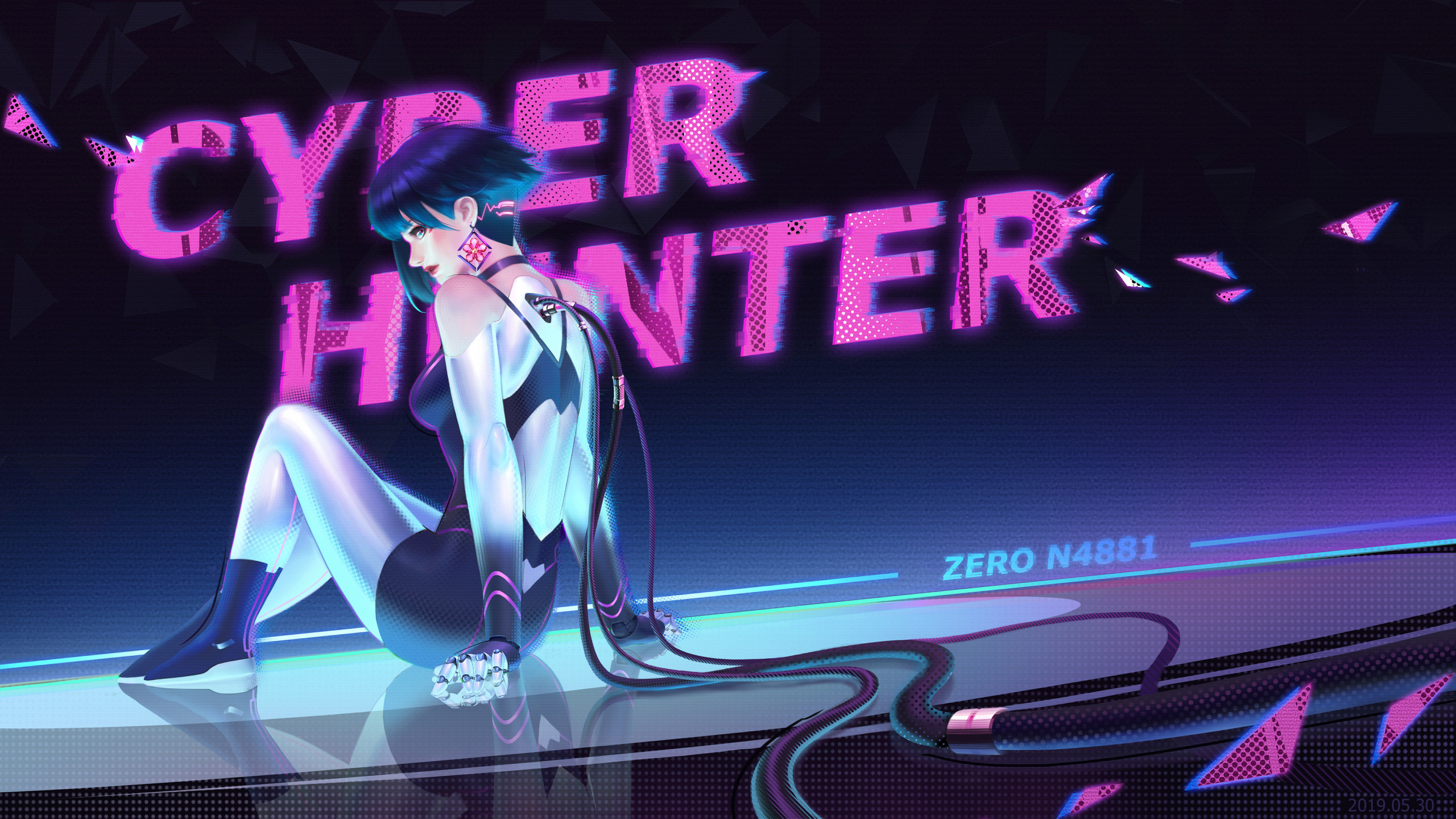 Cyber Hunter, Purpur, Unterhaltung, Musik, Visual-Effekt-Beleuchtung. Wallpaper in 2560x1440 Resolution