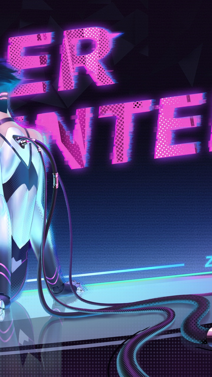 Cyber Hunter, Purpur, Unterhaltung, Musik, Visual-Effekt-Beleuchtung. Wallpaper in 720x1280 Resolution