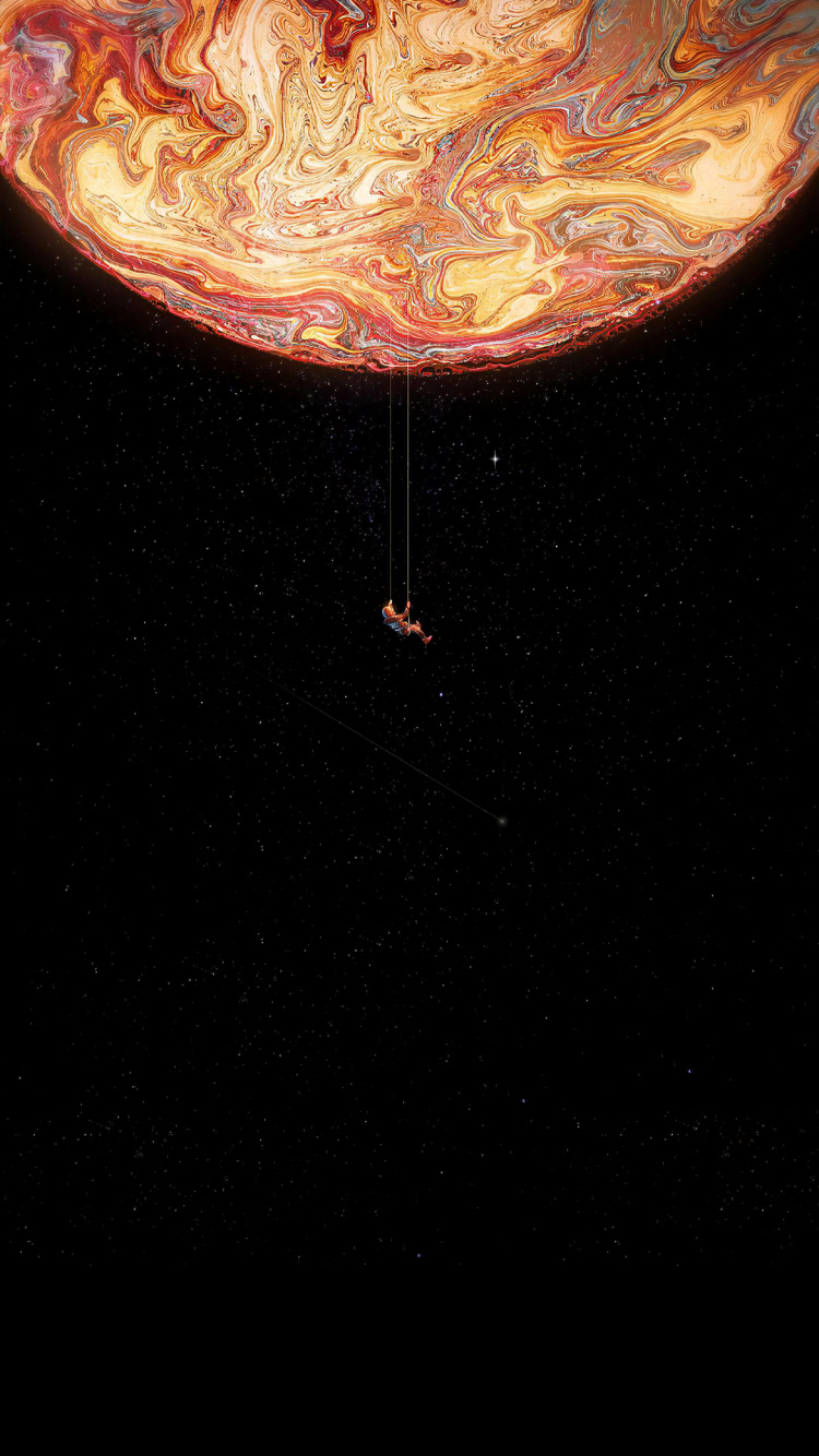 内, OLED, 空间, 艺术, 海报 壁纸 750x1334 允许