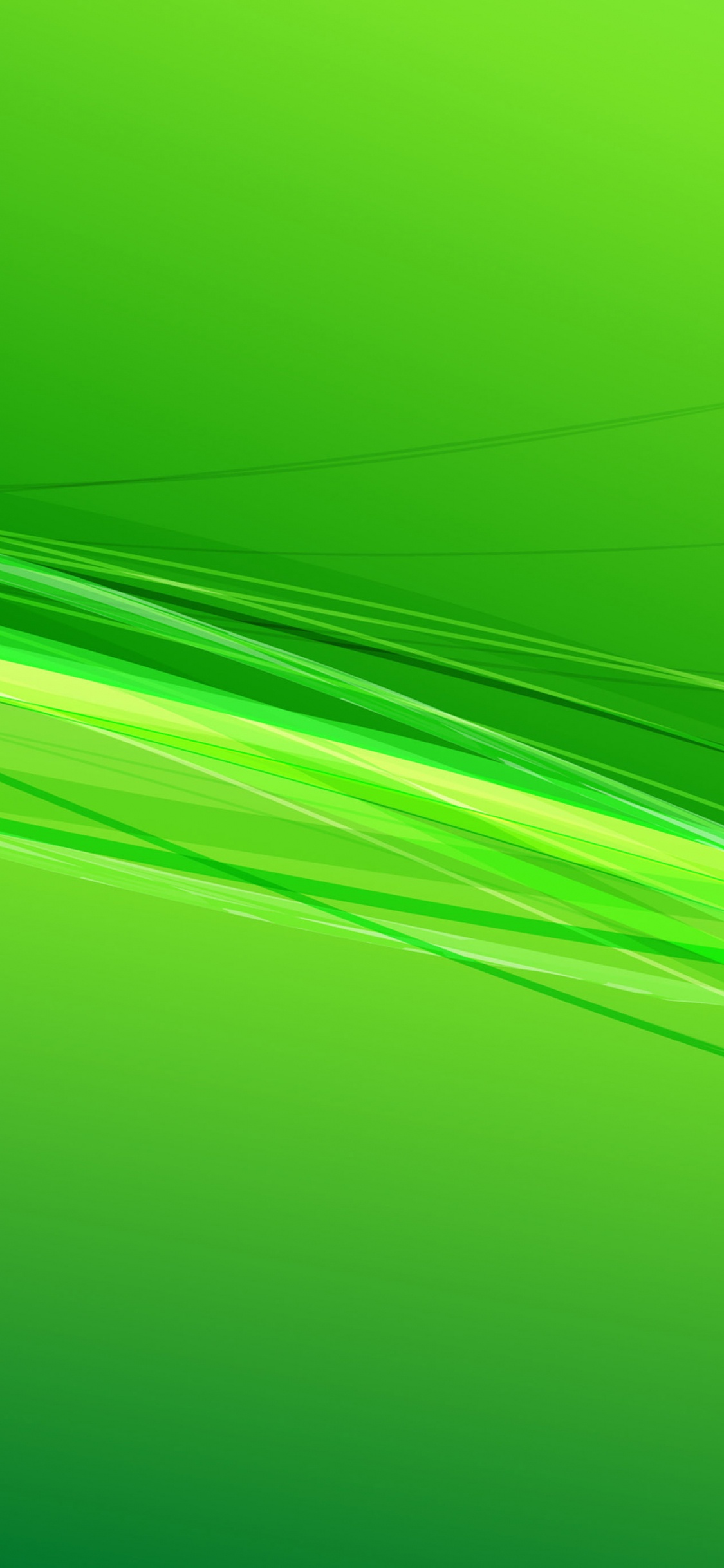 Grüne Und Violette Lichtillustration. Wallpaper in 1125x2436 Resolution