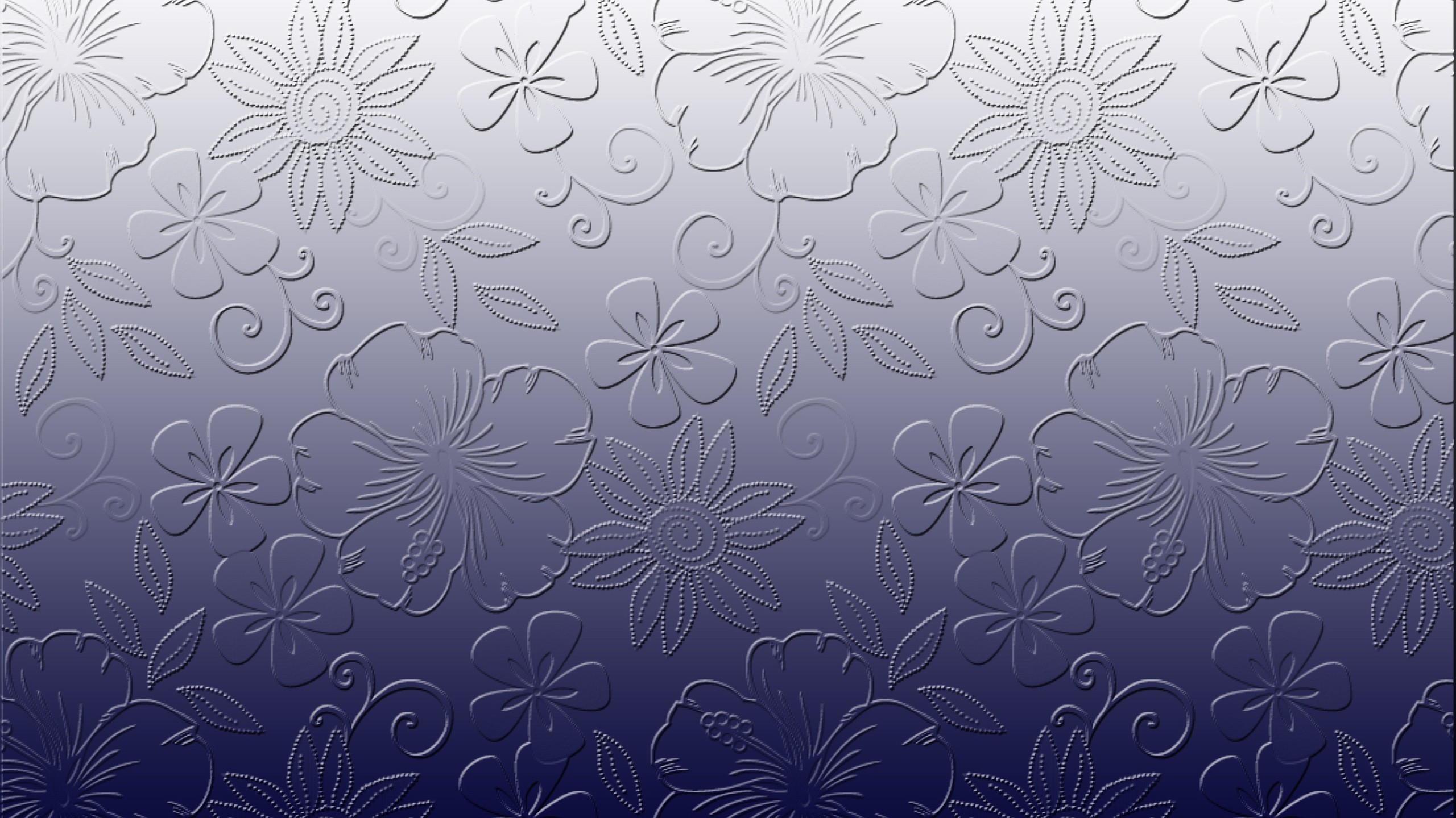 White and Blue Floral Textile. Wallpaper in 2560x1440 Resolution