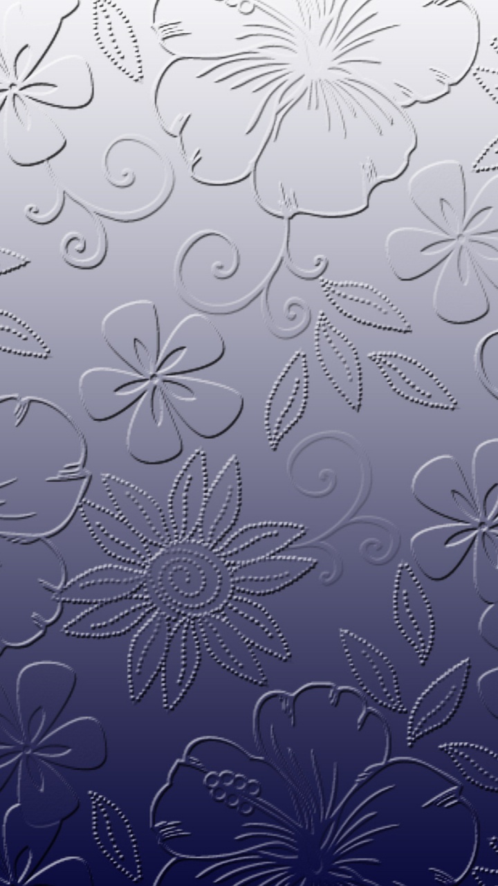 White and Blue Floral Textile. Wallpaper in 720x1280 Resolution