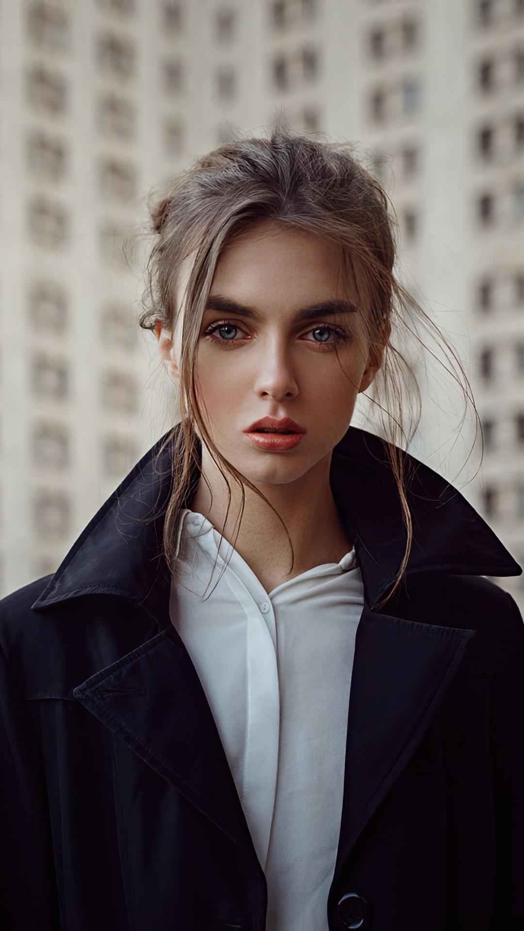 Victoria Vishnevetskaya, Portrait, Robert Cristian, Clothing, Jacket. Wallpaper in 1080x1920 Resolution