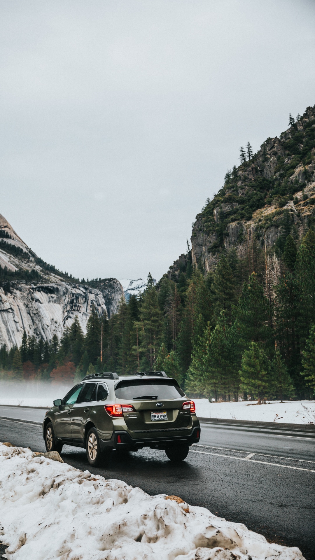 轿车, 冬天, 交叉suv, 山口, 半圆顶 壁纸 1080x1920 允许