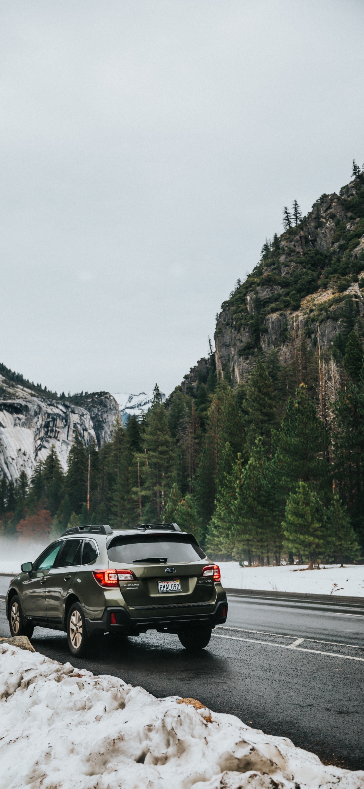 轿车, 冬天, 交叉suv, 山口, 半圆顶 壁纸 1242x2688 允许