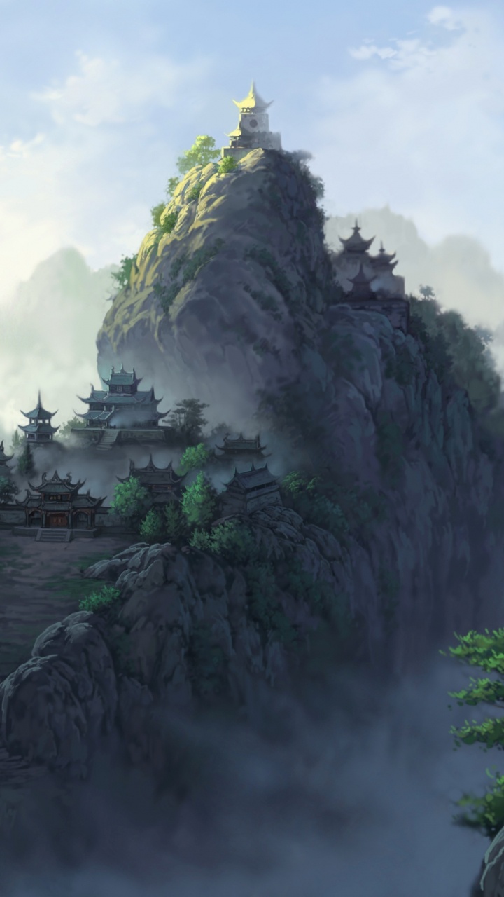 风景画, 地形, 安装的风景, 山站, 幻想 壁纸 720x1280 允许