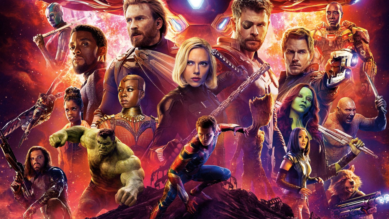 Marvel Comics, Avengers Infinity War Poster, Tom Holland, Chris Hemsworth, Avengers Infinity-Krieg. Wallpaper in 1280x720 Resolution