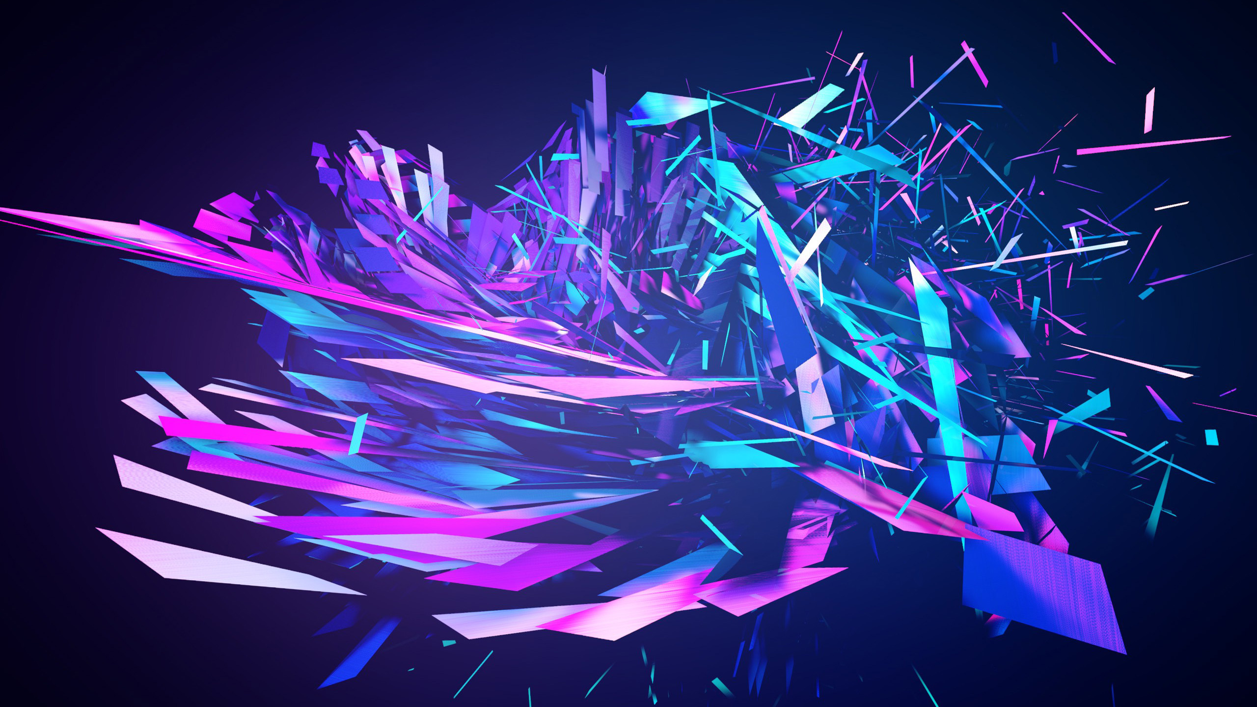 Pintura Abstracta Azul Verde y Rosa. Wallpaper in 2560x1440 Resolution