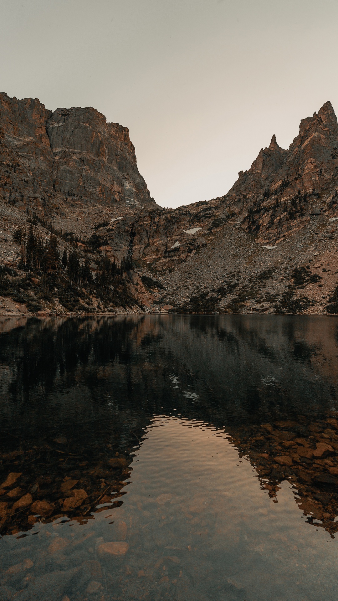 翡翠湖, 反射, 性质, 多山的地貌, Wadi 壁纸 1080x1920 允许