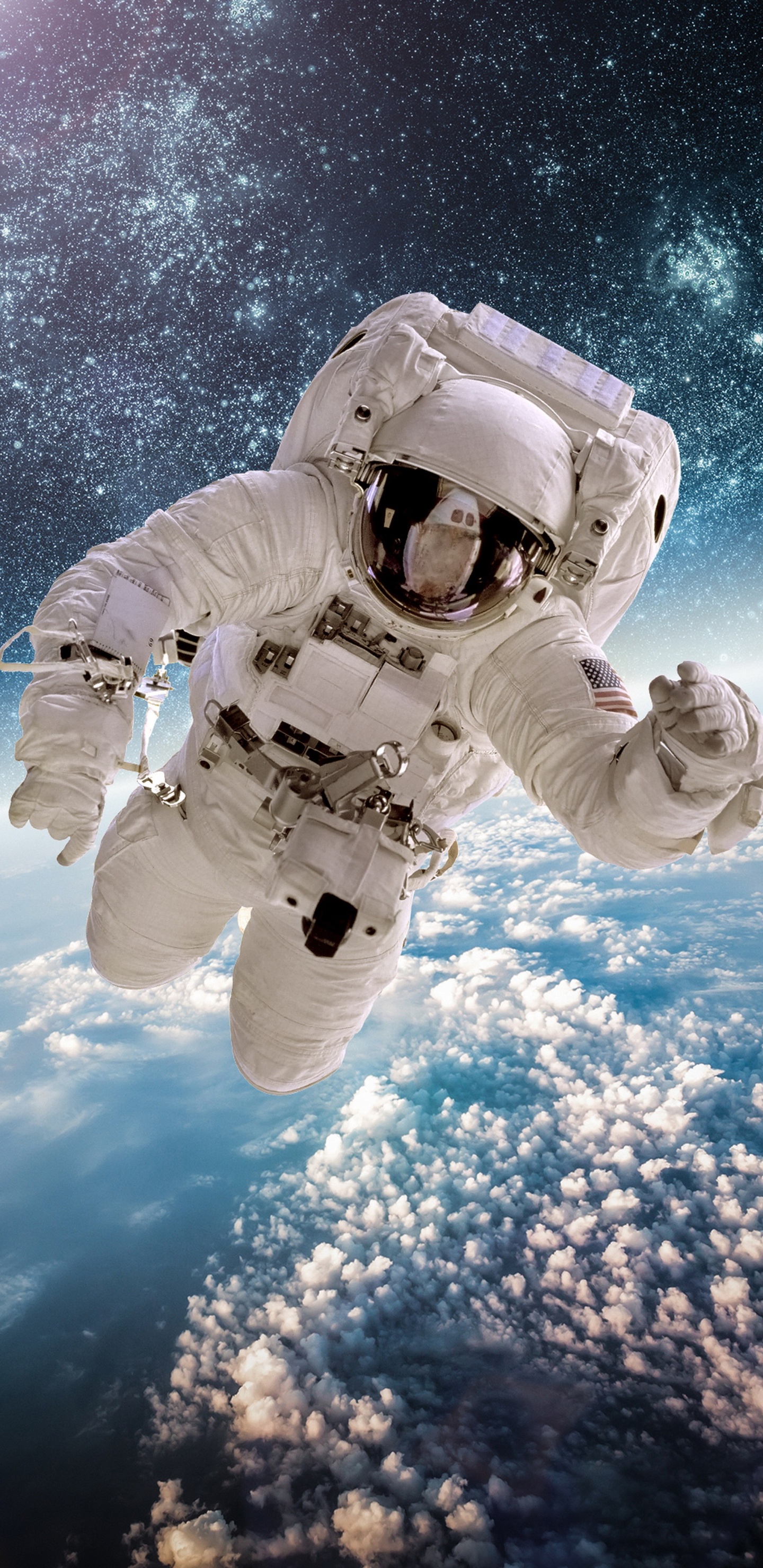 外层空间, 空间, 宇航员, 美国宇航局, 国际空间站 壁纸 1440x2960 允许
