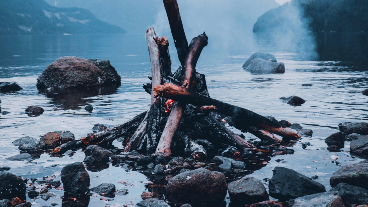 Wasser, Baum, Wasserressourcen, Holz, Rock. Wallpaper in 1280x720 Resolution