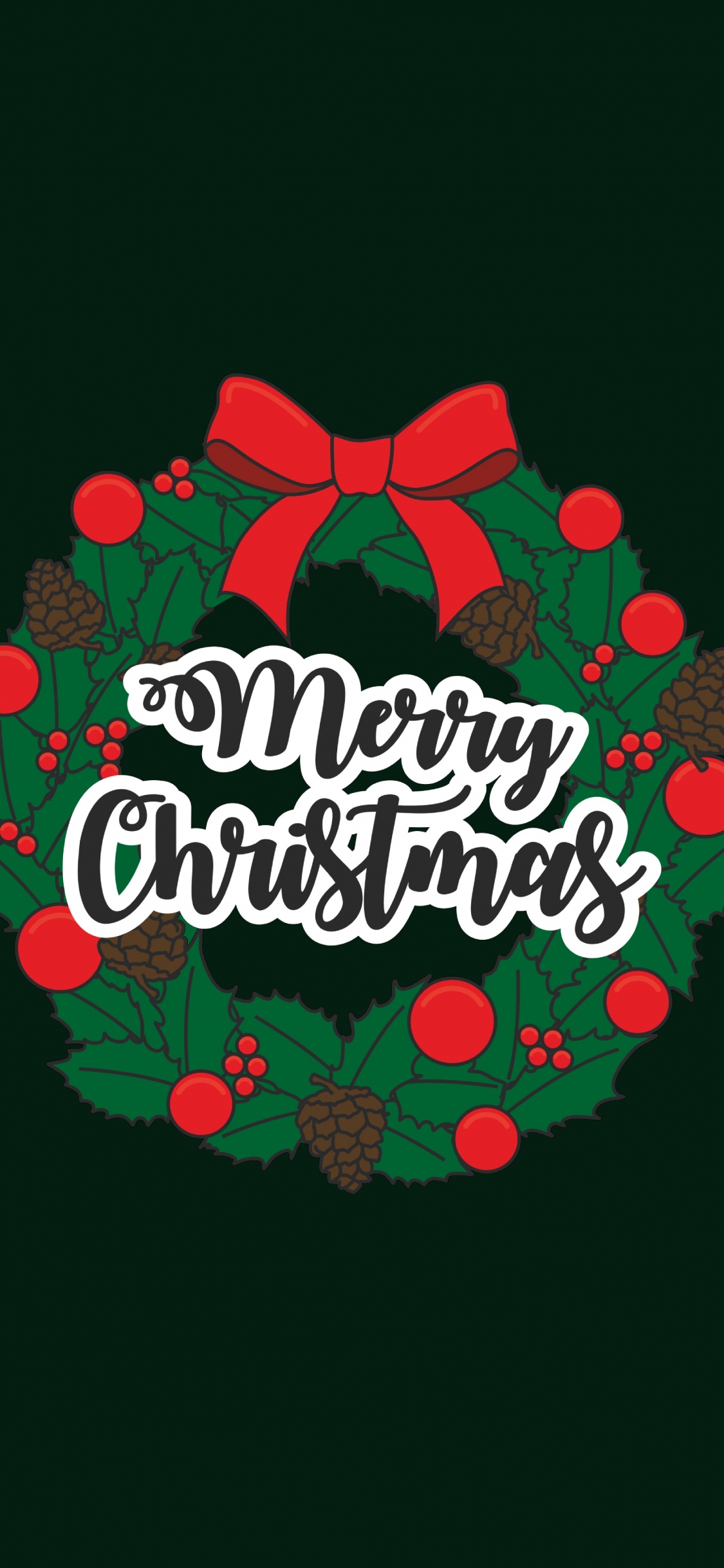 El Día De Navidad, Nochevieja, Logotipo, Ilustración, Texto. Wallpaper in 1125x2436 Resolution