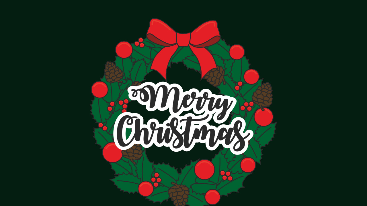 El Día De Navidad, Nochevieja, Logotipo, Ilustración, Texto. Wallpaper in 1280x720 Resolution