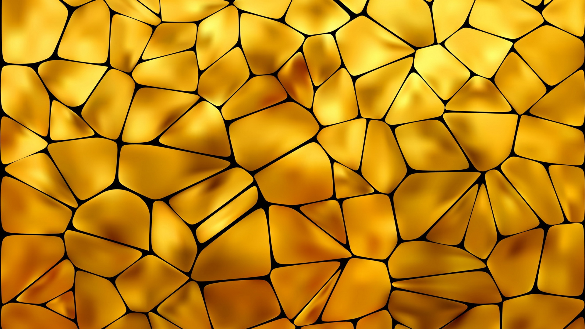 Gelbes Und Braunes Quadratisches Muster. Wallpaper in 1920x1080 Resolution