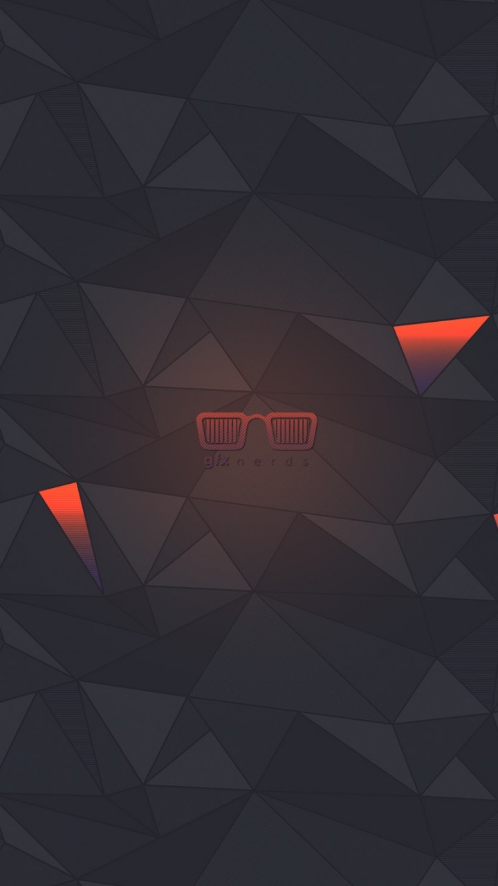 Black and Orange Round Logo. Wallpaper in 720x1280 Resolution