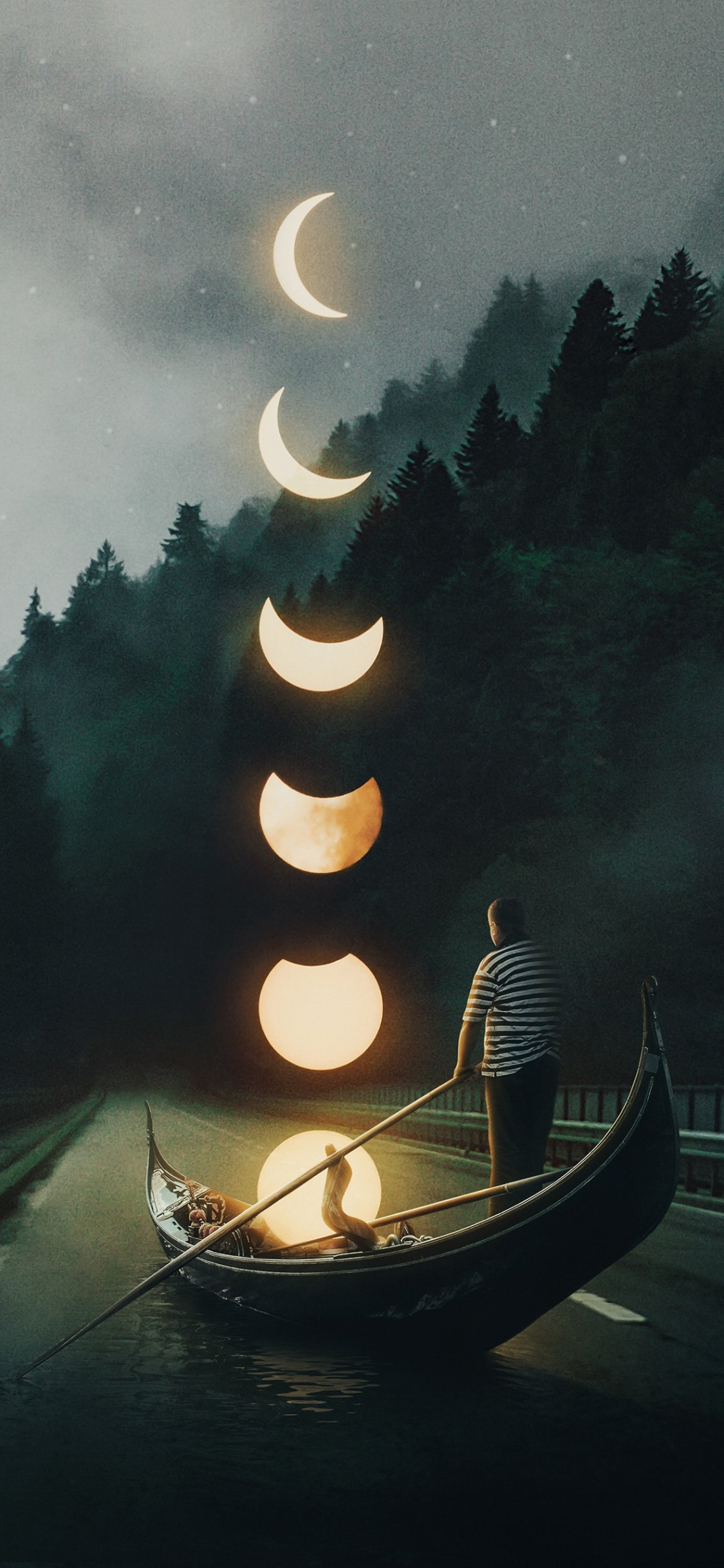 Eau, Atmosphère, Bateau, Lumière, Nature. Wallpaper in 1125x2436 Resolution