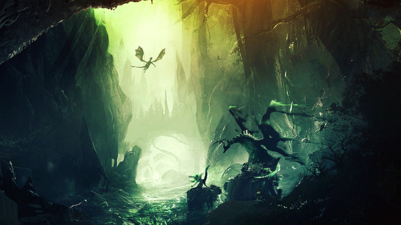 Abstrakte Schwarz-Weiß-Malerei. Wallpaper in 1280x720 Resolution