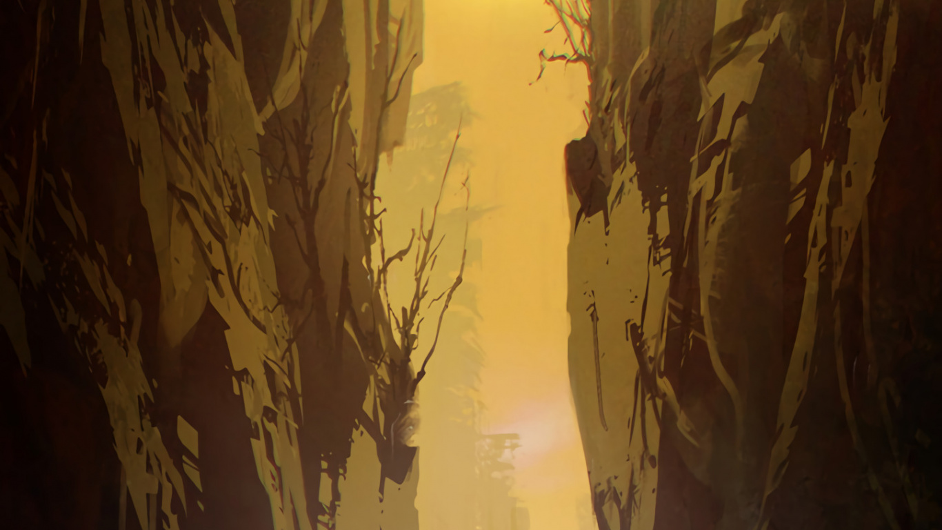 Darkness, Atmosphere, World, Light, Plant. Wallpaper in 1366x768 Resolution