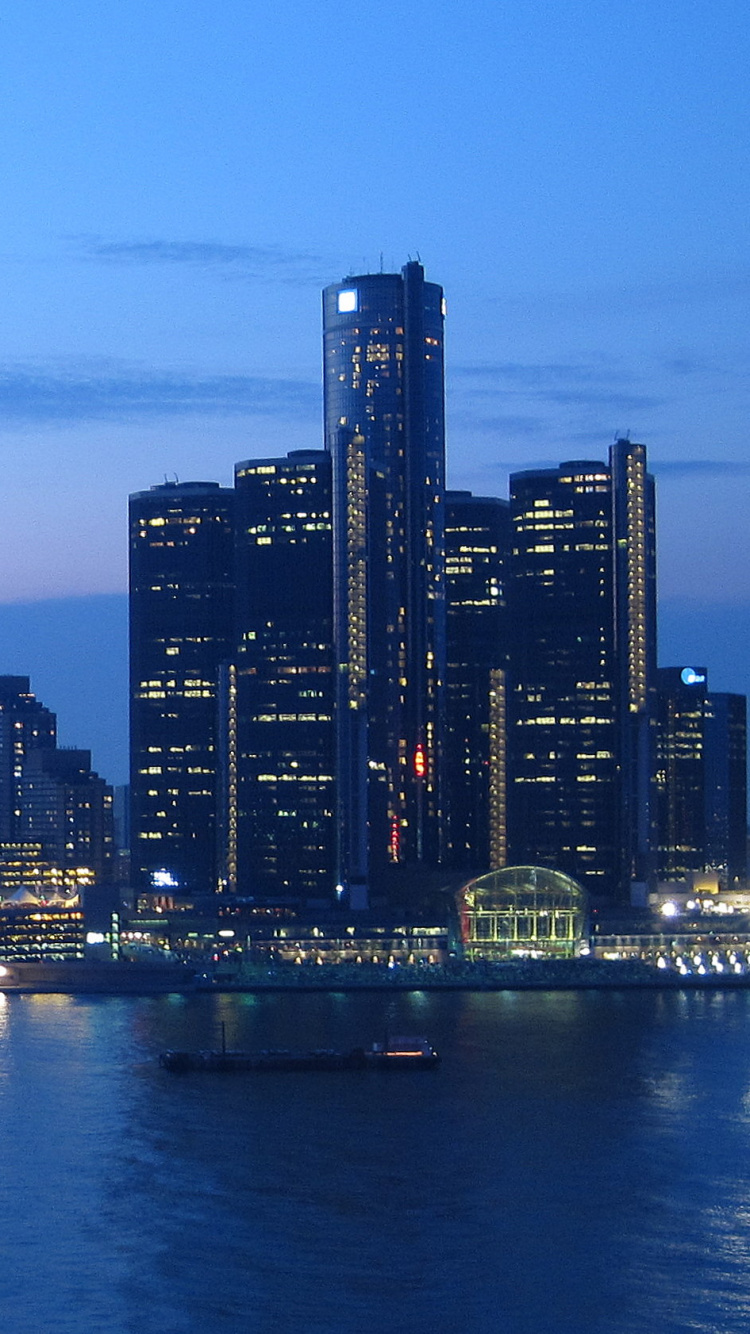 City Skyline Under Blue Sky During Daytime. Wallpaper in 750x1334 Resolution